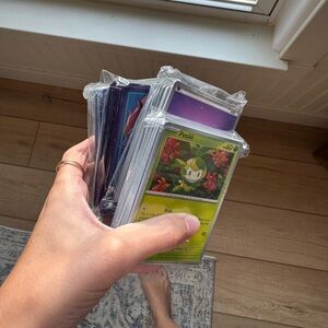 Big stack of Pokémon cards